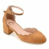 Journee Collection | Cognac Scalloped Edna Pump - Women -High heel Store zu111149570 main tm1673549081