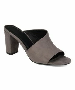 Journee Collection | Gray Curved Allea Mule - Women