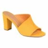 Journee Collection | Mustard Curved Allea Mule - Women -High heel Store zu111149576 main tm1673549081