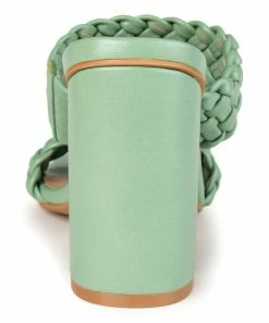 Journee Collection | Green Braided-Strap Melissa Sandal - Women -High heel Store zu111149595 alt 3 tm1673549081