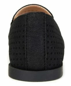 Journee Collection | Black Perforated Lucie Ballet Flat - Women -High heel Store zu111149596 alt 4 tm1669925820