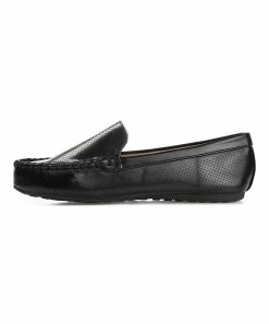 Journee Collection | Black Faux Leather Halsey Loafer - Women -High heel Store zu111149617 alt 4 tm1669925820
