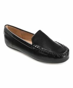 Journee Collection | Black Faux Leather Halsey Loafer - Women