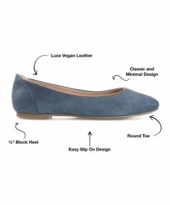 Journee Collection | Blue Kavn Ballet Flat - Women -High heel Store zu111149660 alt 3 tm1669925820