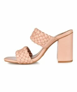 Journee Collection | Blush Braided-Strap Melissa Sandal - Women -High heel Store zu111149689 alt 2 tm1673549274