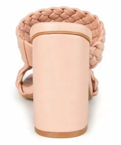 Journee Collection | Blush Braided-Strap Melissa Sandal - Women -High heel Store zu111149689 alt 4 tm1673549274