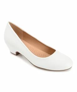 Journee Collection | White Saar Pump - Women