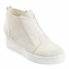Journee Collection | Bone Pinhole Clara Wedge Sneaker - Women -High heel Store zu111149693 main tm1673549274