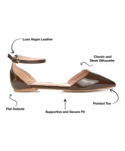 Journee Collection | Brown Reba Ballet Flat - Women -High heel Store zu111149695 alt 2 tm1669926507