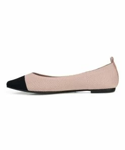 Journee Collection | Blush & Black Veata Ballet Flat - Women -High heel Store zu111149697 alt 4 tm1669926507