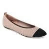 Journee Collection | Blush & Black Veata Ballet Flat - Women -High heel Store zu111149697 main tm1669926507