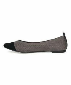 Journee Collection | Gray & Black Veata Ballet Flat - Women -High heel Store zu111149758 alt 1 tm1669926507