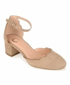 Journee Collection | Taupe Scalloped Edna Pump - Women