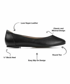 Journee Collection | Black Kavn Ballet Flat - Women -High heel Store zu111149780 alt 4 tm1669926507