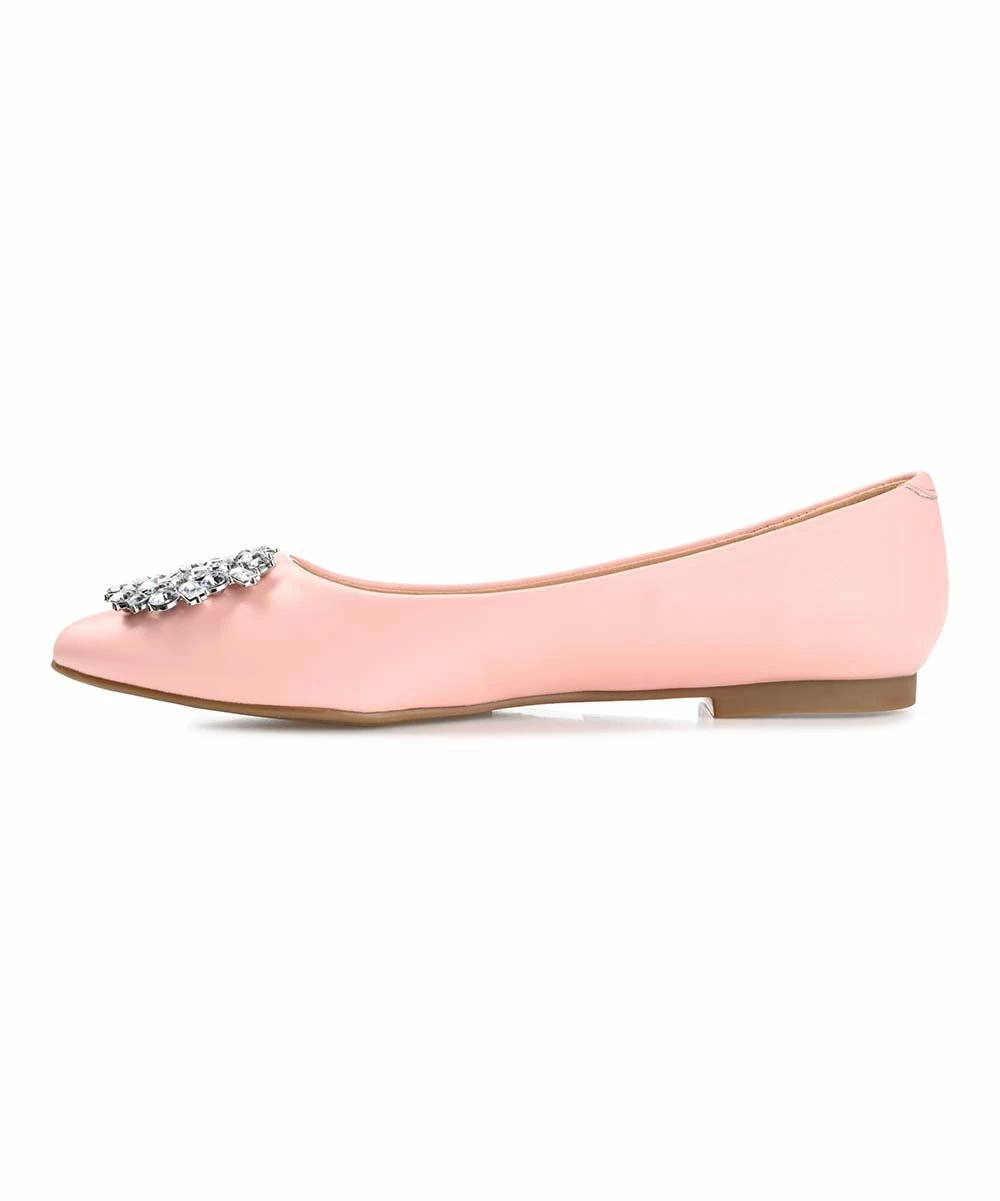 Journee Collection | Pink Wide-Width Renzo Ballet Flat - Women 4 Journee Collection | Pink Wide-Width Renzo Ballet Flat - Women - Image 2