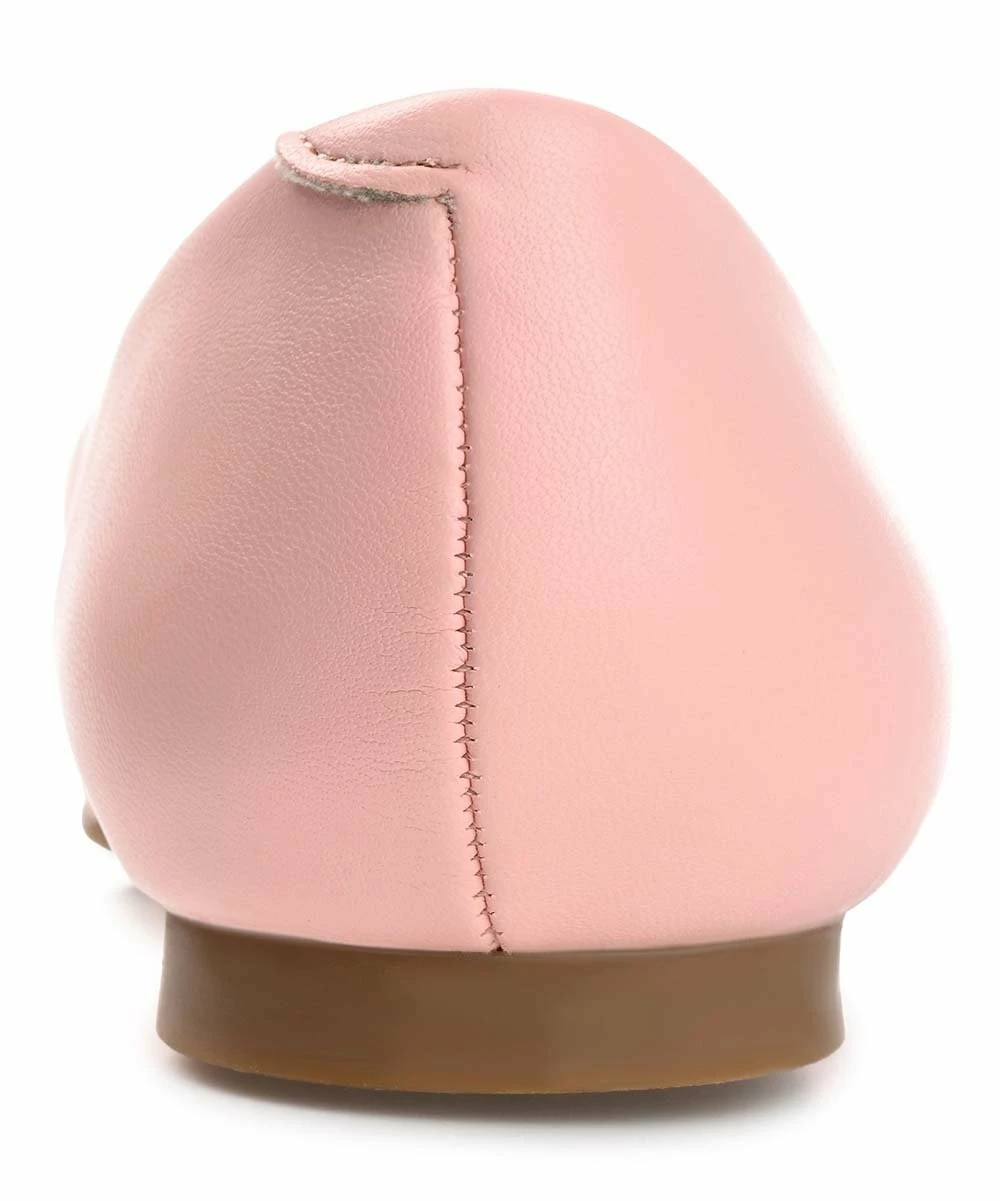 Journee Collection | Pink Wide-Width Renzo Ballet Flat - Women 7 Journee Collection | Pink Wide-Width Renzo Ballet Flat - Women - Image 5