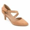 Journee Collection | Tan Crossed-Strap Tillis Pump - Women -High heel Store zu111149844 main tm1673549274