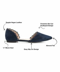 Journee Collection | Blue Jezlin D'Orsay Flat - Women -High heel Store zu111149859 alt 2 tm1673549274