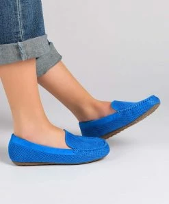 Journee Collection | Blue Wide-Width Halsey Loafer - Women -High heel Store zu111149910 alt 4 tm1669926838