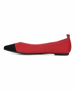Journee Collection | Red & Black Veata Ballet Flat - Women -High heel Store zu111149925 alt 4 tm1669926838