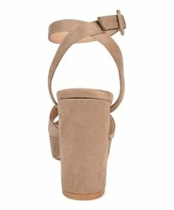 Journee Collection | Taupe Open-Toe Nairri Pump - Women -High heel Store zu111149956 alt 2 tm1673549769