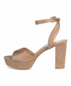 Journee Collection | Taupe Open-Toe Nairri Pump - Women -High heel Store zu111149956 alt 4 tm1673549769
