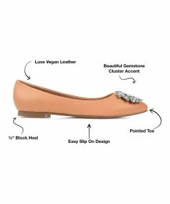 Journee Collection | Light Brown Renzo Ballet Flat - Women -High heel Store zu111150033 alt 4 tm1669926838