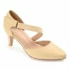 Journee Collection | Beige Crossed-Strap Tillis Pump - Women -High heel Store zu111150035 main tm1673549769