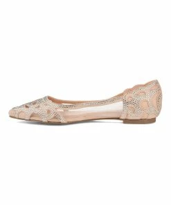 Journee Collection | Beige Rhinestone Batavia Ballet Flat - Women -High heel Store zu111150084 alt 2 tm1669926838