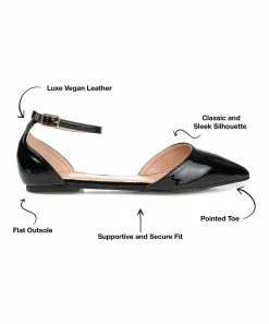 Journee Collection | Black Patent Reba Ballet Flat - Women -High heel Store zu111150285 alt 4 tm1669927821