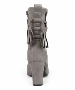 Journee Collection | Gray Zuri Ankle Boot - Women -High heel Store zu111153390 alt 2 tm1673623501