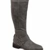 Journee Collection | Slate Crisscross Meg Wide-Calf Knee-High Boot - Women
