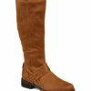 Journee Collection | Cognac Crisscross Meg Wide-Calf Knee-High Boot - Women -High heel Store zu111155067 main tm1670273983