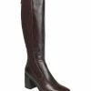 Journee Collection | Brown Ribbed-Panel Winny Extra-Wide Calf Boot - Women -High heel Store zu111156277 main tm1670273983