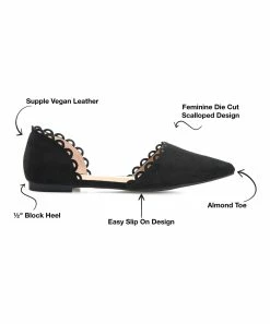 Journee Collection | Black Jezlin D'Orsay Flat - Women -High heel Store zu111157891 alt 3 tm1673549769