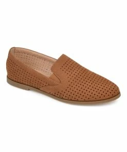 Journee Collection | Brown Perforated Lucie Ballet Flat - Women