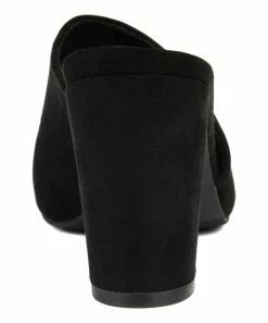 Journee Collection | Black Curved Allea Mule - Women -High heel Store zu111157909 alt 2 tm1673549769