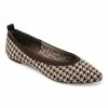 Journee Collection | Brown & Cream Houndstooth Wide-Width Karise Ballet Flat - Women -High heel Store zu111157915 main tm1669927821