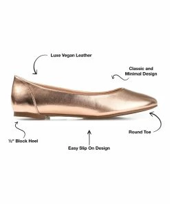 Journee Collection | Rose Gold Kavn Ballet Flat - Women -High heel Store zu111157917 alt 3 tm1669927821
