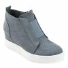 Journee Collection | Blue Pinhole Clara Wedge Sneaker - Women -High heel Store zu111157918 main tm1673549769