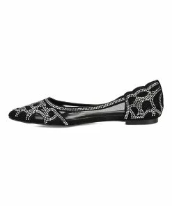 Journee Collection | Black Rhinestone Batavia Ballet Flat - Women -High heel Store zu111157950 alt 2 tm1669927821