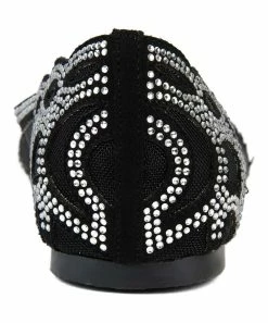 Journee Collection | Black Rhinestone Batavia Ballet Flat - Women -High heel Store zu111157950 alt 4 tm1669927821