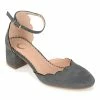 Journee Collection | Gray Scalloped Edna Pump - Women -High heel Store zu111157952 main tm1673549769