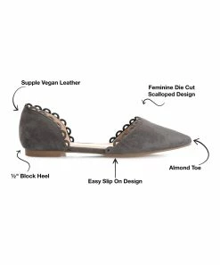 Journee Collection | Gray Jezlin D'Orsay Flat - Women -High heel Store zu111157974 alt 1 tm1673550690