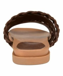 Journee Collection | Brown Braided-Strap Colette Sandal - Women -High heel Store zu111157989 alt 4 tm1673550690