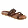 Journee Collection | Brown Braided-Strap Colette Sandal - Women -High heel Store zu111157989 main tm1673550690