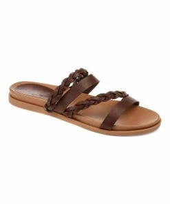 Journee Collection | Brown Braided-Strap Colette Sandal - Women