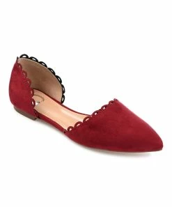 Journee Collection | Wine Jezlin D'Orsay Flat - Women