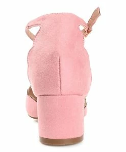 Journee Collection | Blush Scalloped Edna Pump - Women -High heel Store zu111158052 alt 2 tm1673550690