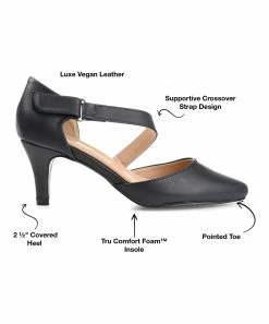 Journee Collection | Blue Crossed-Strap Tillis Pump - Women 9 Journee Collection | Blue Crossed-Strap Tillis Pump - Women -High heel Store zu111158073 alt 2 tm1673550690